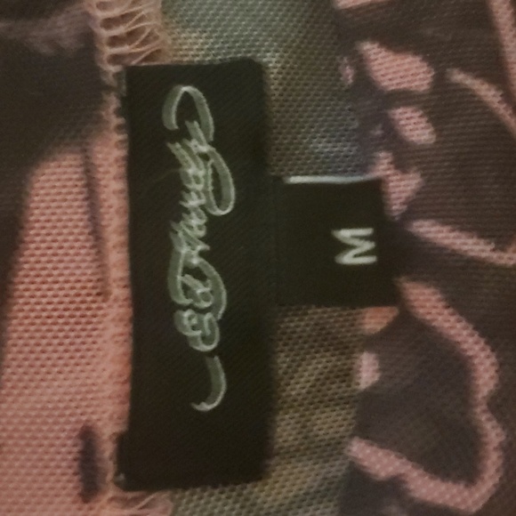 Ed Hardy DBD Eagle Crew Pink Power Mesh Top. - Picture 11 of 15